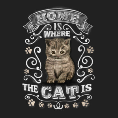 Home is Where the Cat is - A3 Canvas Tote Design