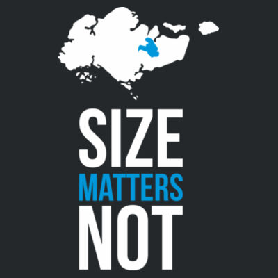 Size Matters Not - Softstyle V Neck Tee Design