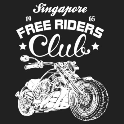 Free Riders Club - Premium Cotton Tee Design