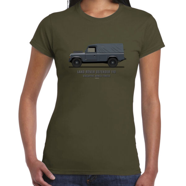 Land Rover SAF - Ladies Premium Cotton Tee Thumbnail