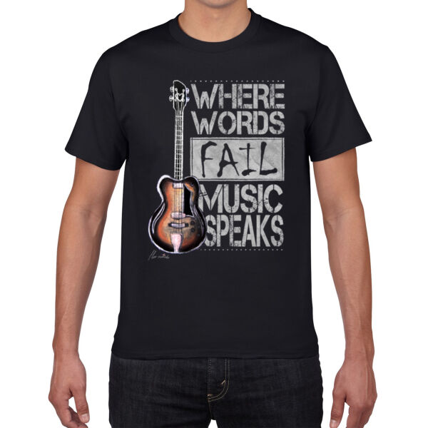 Music Speaks - Premium Cotton Tee Thumbnail