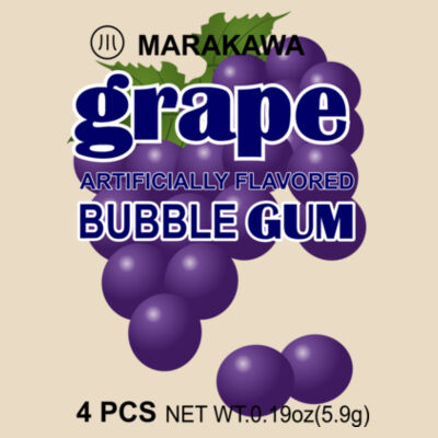Grape Bubble Gum - Portrait Canvas Tote Design