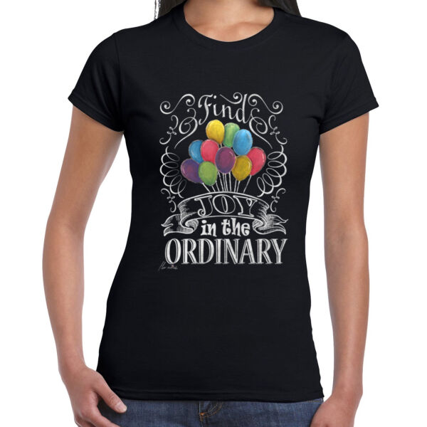 Find Joy in the Ordinary - Ladies Premium Cotton Tee Thumbnail