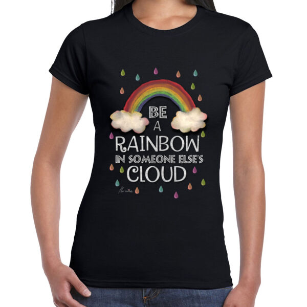 Be a Rainbow - Ladies Premium Cotton Tee Thumbnail