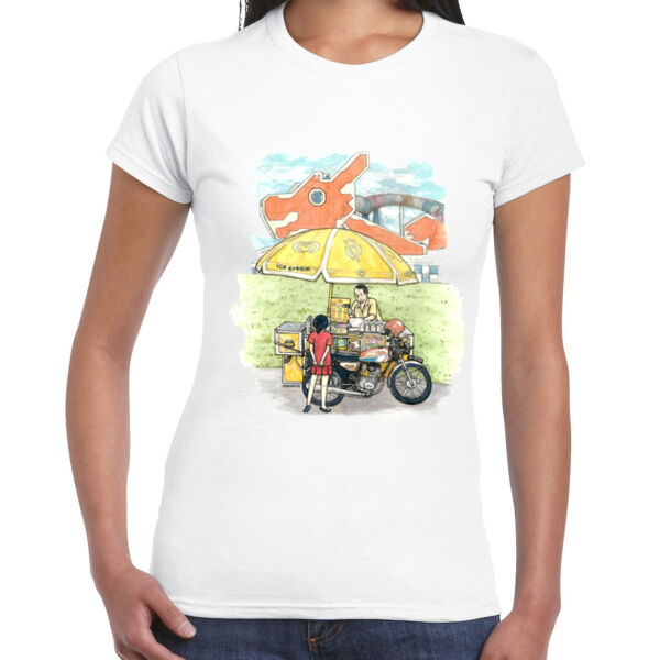 Ice Cream Cart Women's Tee Thumbnail