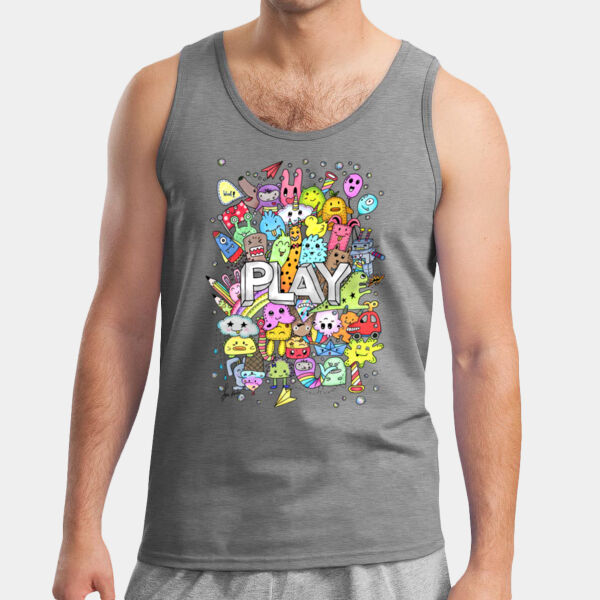 Doodle Monsters Play - Ultra Cotton Tank Top Thumbnail