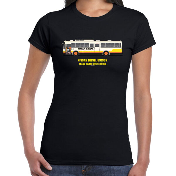 Bus Trans-Island - Ladies Premium Cotton Tee Thumbnail