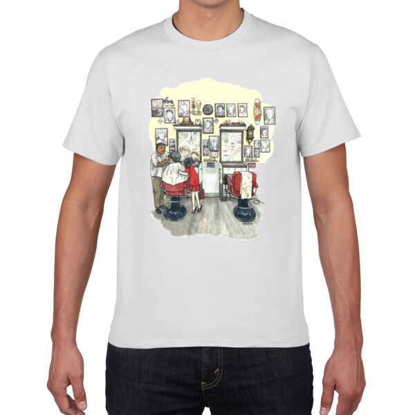 Barber Shop Men's Tee Thumbnail