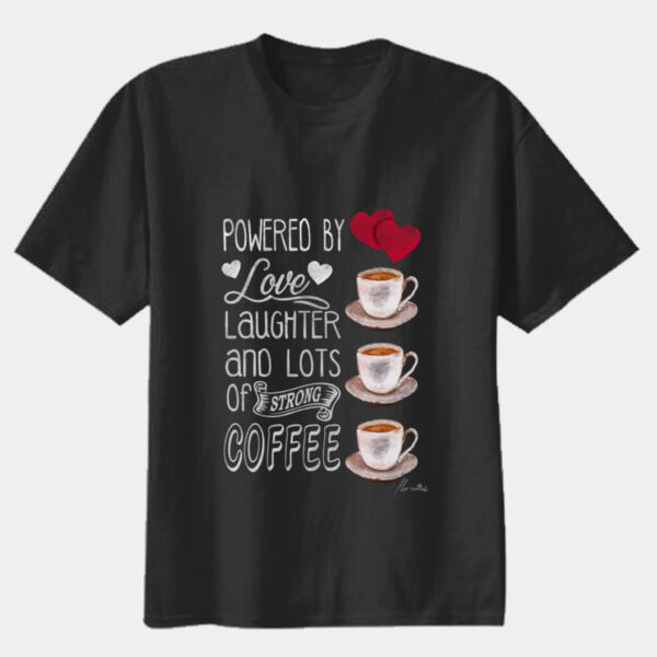Love Laughter & Coffee - Youth Premium Cotton Tee Thumbnail