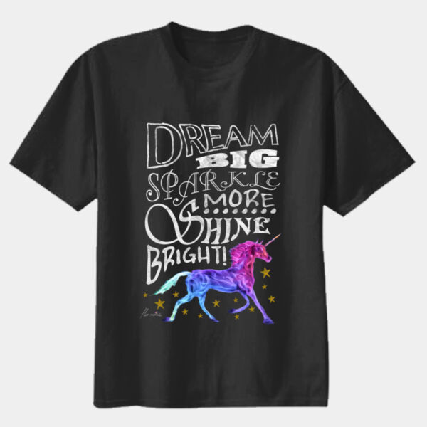 Dream Big Unicorn - Youth Premium Cotton Tee Thumbnail
