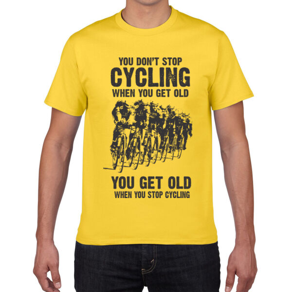 You don't stop cycling - Premium Cotton Tee Thumbnail
