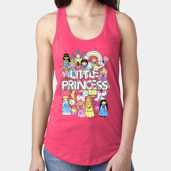 Doodle Monsters Princess - Ladies' Ideal Racerback Tank Thumbnail